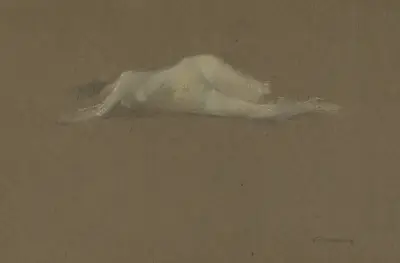 Nude Woman on Her Side, Thomas Wilmer Dewing