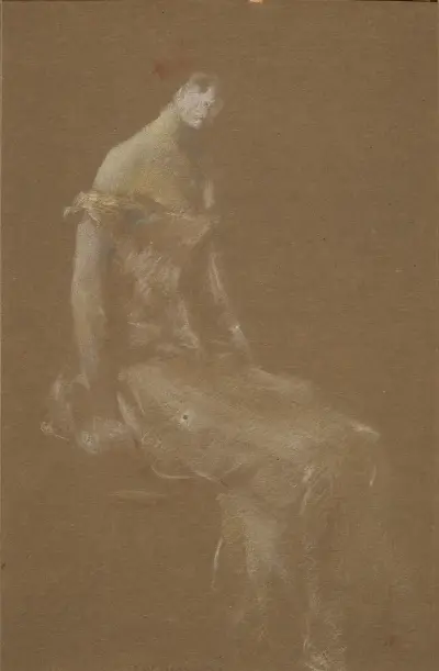 Portrait of a Lady in Pink #3, Thomas Wilmer Dewing