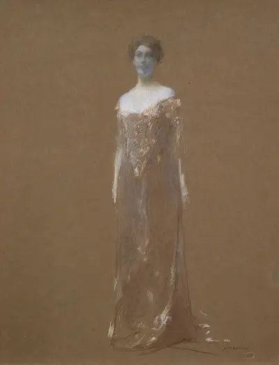 The Evening Dress, Thomas Wilmer Dewing