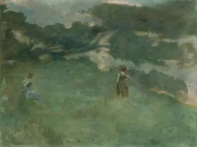 The Hermit Thrush av Thomas Wilmer Dewing