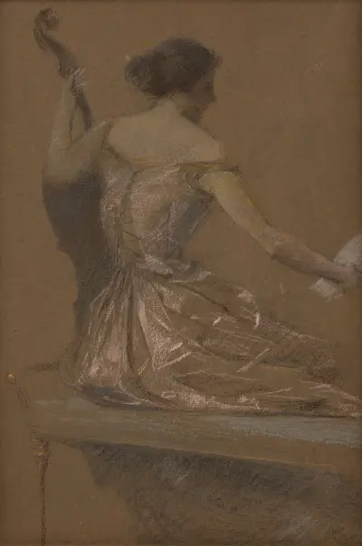 The Musician av Thomas Wilmer Dewing