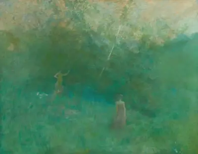 The White Birch von Thomas Wilmer Dewing