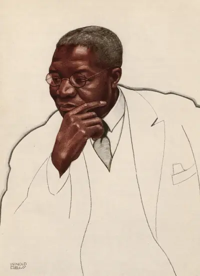 Robert Russa Moton av Winold Reiss