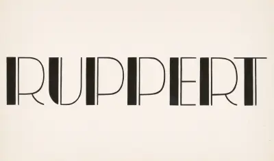 Typographical studies for Ruppert Beer av Winold Reiss