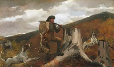 A Huntsman and Dogs av Winslow Homer