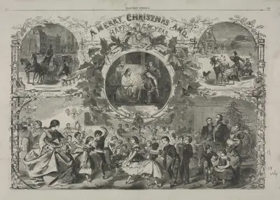 A Merry Christmas and a Happy New Year av Winslow Homer