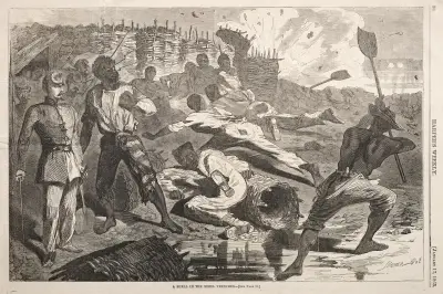 A Shell in the Rebel Trenches av Winslow Homer
