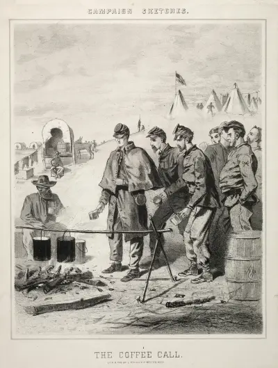 Campaign Sketches; The Coffee Call av Winslow Homer