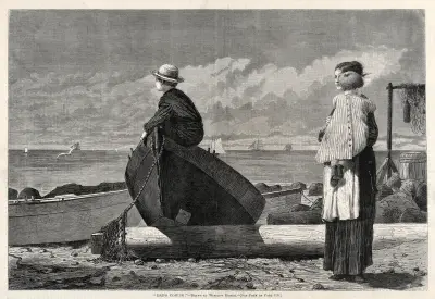 ‘Dad’s Coming!’ av Winslow Homer