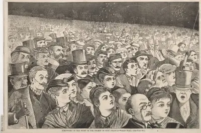 Fire-Works on the Night of the Fourth of July av Winslow Homer