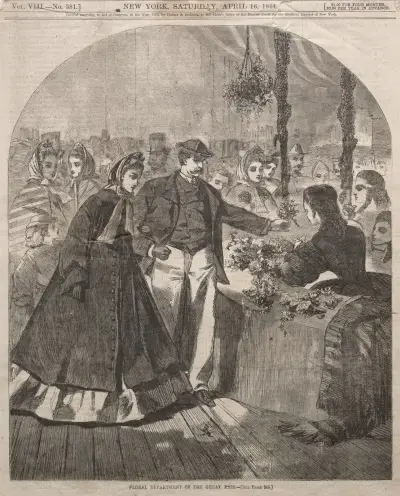 Floral Department of the Great Fair av Winslow Homer