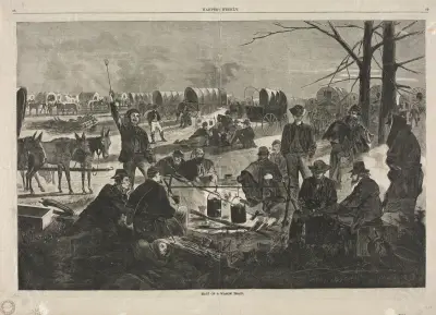 Halt of the Wagon Train av Winslow Homer