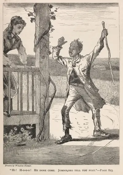 ‘Hi! H-O-O-O! He Done Come. Jumboloro Tell You First.’ av Winslow Homer