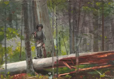 Hunter in the Adirondacks av Winslow Homer