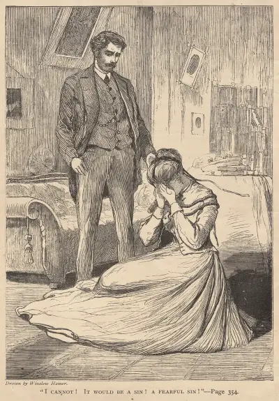 ‘I Cannot! It Would Be a Sin! A Fearful Sin!’ av Winslow Homer