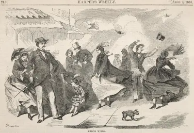 Marcowe wiatry, Winslow Homer