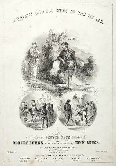 Oh Whistle and I’ll Come to you, My Lad – Sheet Music Cover av Winslow Homer
