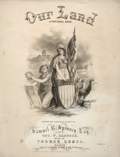 Our Land – Sheet Music Cover av Winslow Homer