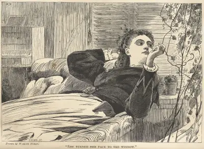 ‘She Turned her Face to the Window’ av Winslow Homer