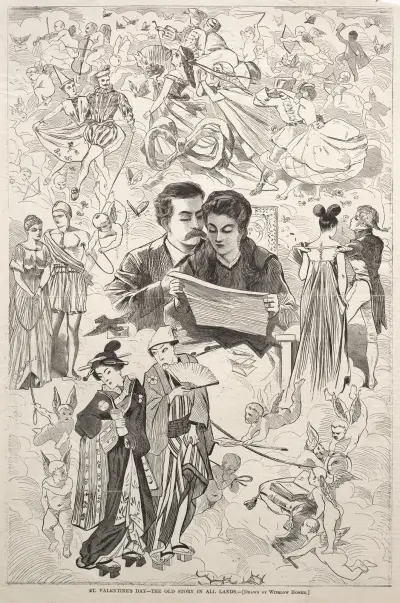 St. Valentine’s – The Old Story in All Lands av Winslow Homer