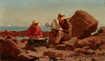 The Boat Builders av Winslow Homer