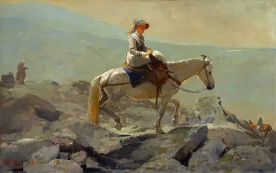 The Bridle Path, White Mountains av Winslow Homer