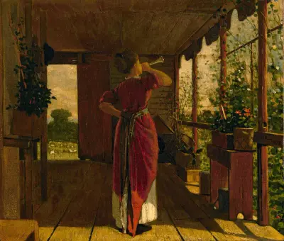 The Dinner Horn, 1873 av Winslow Homer