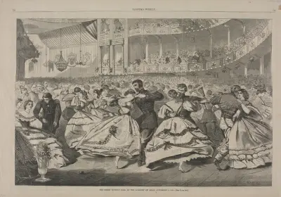 The Great Russian Ball at the Academy of Music, November 5, 1863 av Winslow Homer