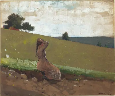 The Green Hill av Winslow Homer