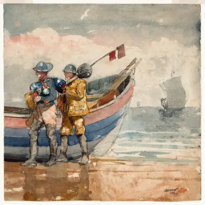 The Return, Tynemouth av Winslow Homer