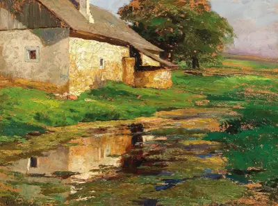 Am Tümpel hinterm Haus von Olga Wisinger-Florian