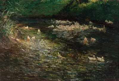 Ententeich von Olga Wisinger-Florian