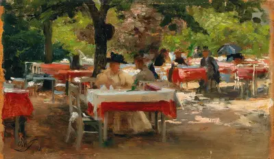 Frühstück in Karlsbad av Olga Wisinger-Florian