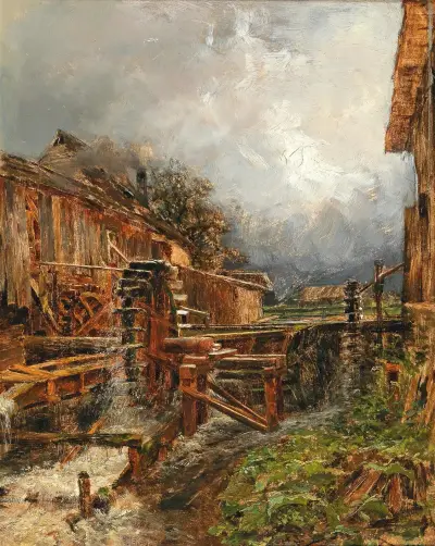 Mühle bei Goisern von Olga Wisinger-Florian