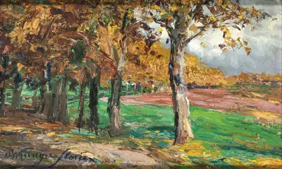 Studie zur Platanenallee von Olga Wisinger-Florian