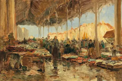 Der Fischmarkt in Venedig – Nr. 1 von Olga Wisinger-Florian