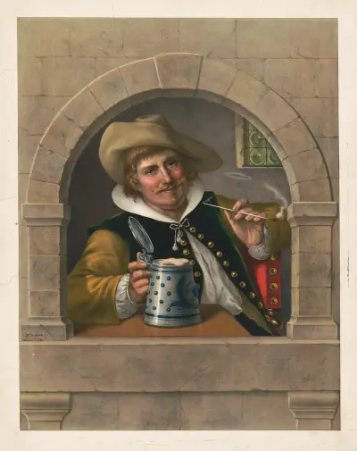Beer drinker, 1880 – nr 1 av Wittemann Bros.