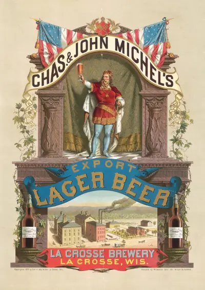 Chas. & John Michel’s export lager beer, La Crosse brewery, La Crosse, Wis., 1879 – nr 2 av Wittemann Bros.