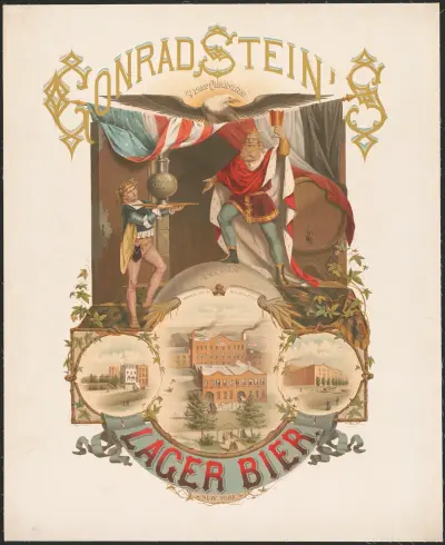 Conrad Stein’s lager bier, 1877 – nr 1 av Wittemann Bros.