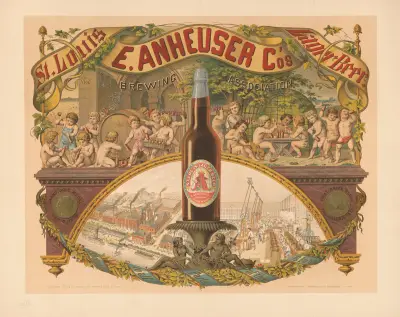 E. Anheuser Co’s Brewing Association, St. Louis lager beer av Wittemann Bros.