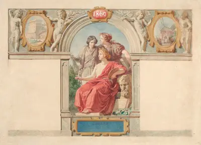 Design for an advertisement of Maksymilian Fajans’ lithographic and photographic shops av Wojciech Gerson