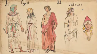 Ägyptische und indische Kleidung von Wojciech Gerson