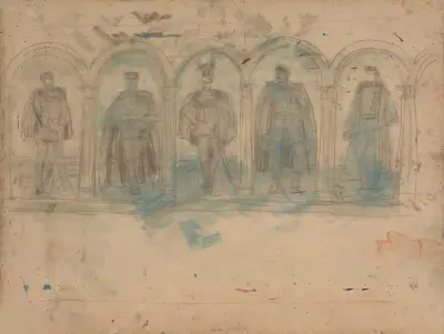 Five Dignitaries in Niches av Wojciech Gerson
