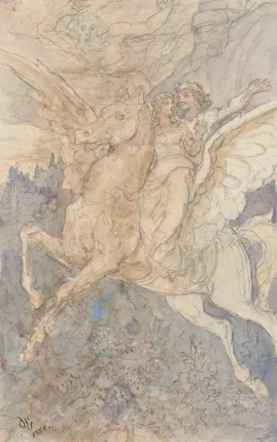 Flucht auf Pegasus von Wojciech Gerson