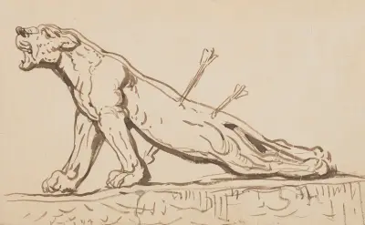 Verwundete Löwin von Wojciech Gerson