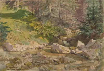Pejzaż górski, Wojciech Gerson