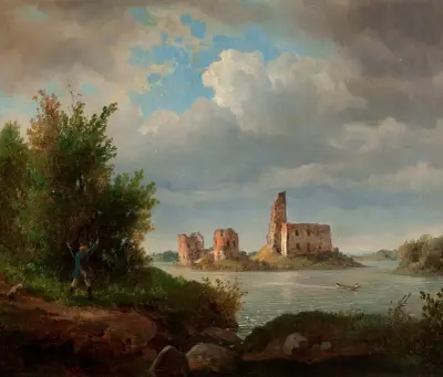 Ruiny zamku na wyspie w Trokach, Wojciech Gerson