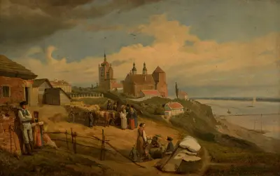 Blick auf Płock von Wojciech Gerson