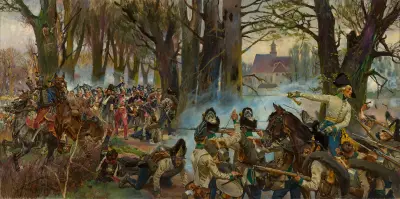 Battle of Raszyn av Wojciech Kossak
