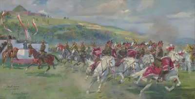 Der Festtag der polnischen Kavallerie von Wojciech Kossak